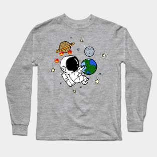 Baby Astronaut Like Earth Long Sleeve T-Shirt